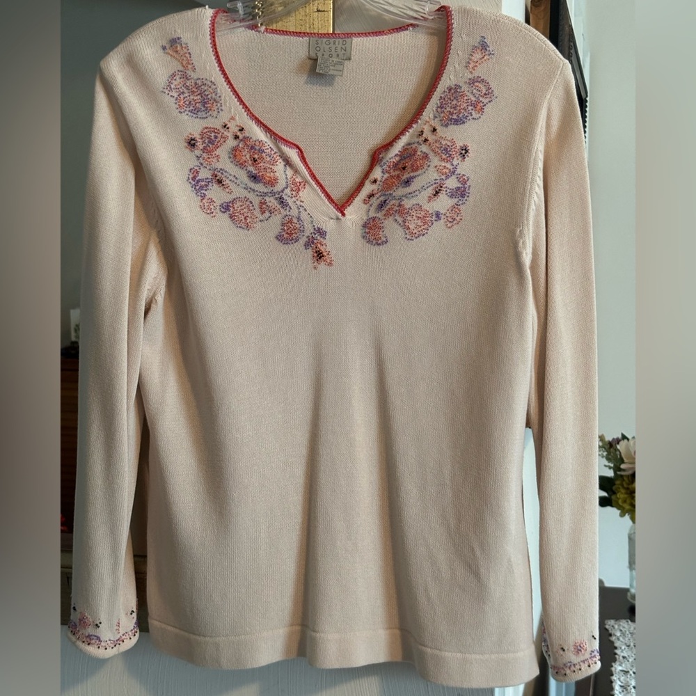 Sigrid Olsen beaded top